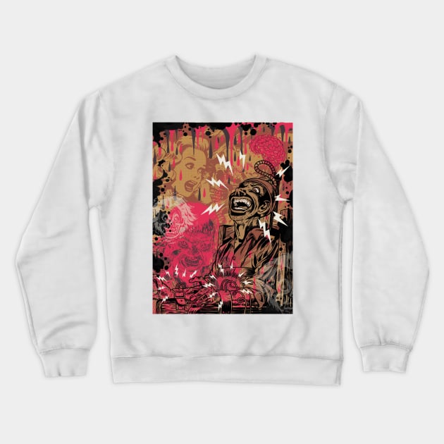 Shocking Terror Crewneck Sweatshirt by AtomicMadhouse